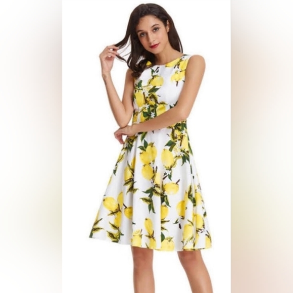 Grace Karin "Life's a Lemon" Pin up style Dress! - Picture 1 of 5